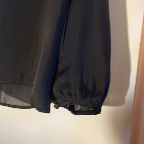 Banana Republic Black Long Sleeve Blouse Size Small - Picture 5 of 6